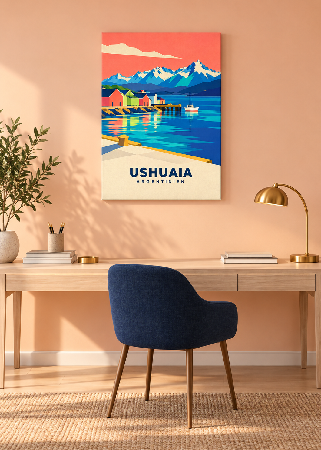 Ushuaia als rahmenlose Slim-Leinwand
