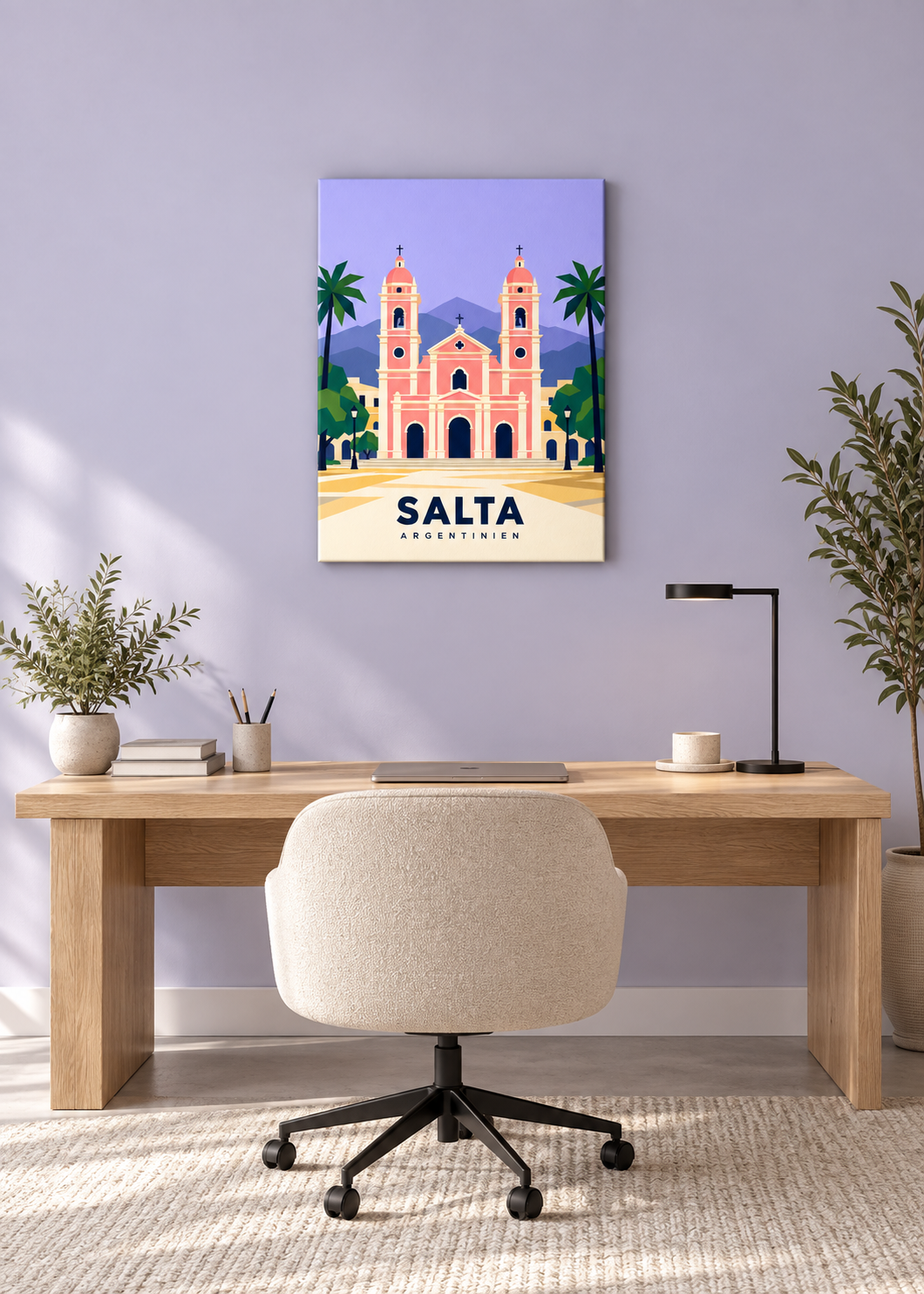 Salta als rahmenlose Slim-Leinwand