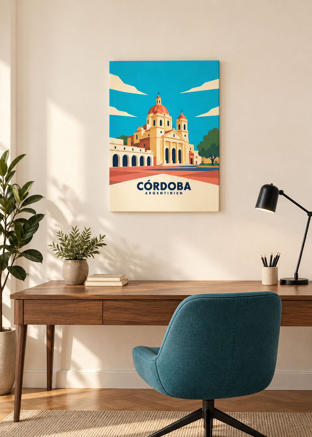 Córdoba als rahmenlose Slim-Leinwand