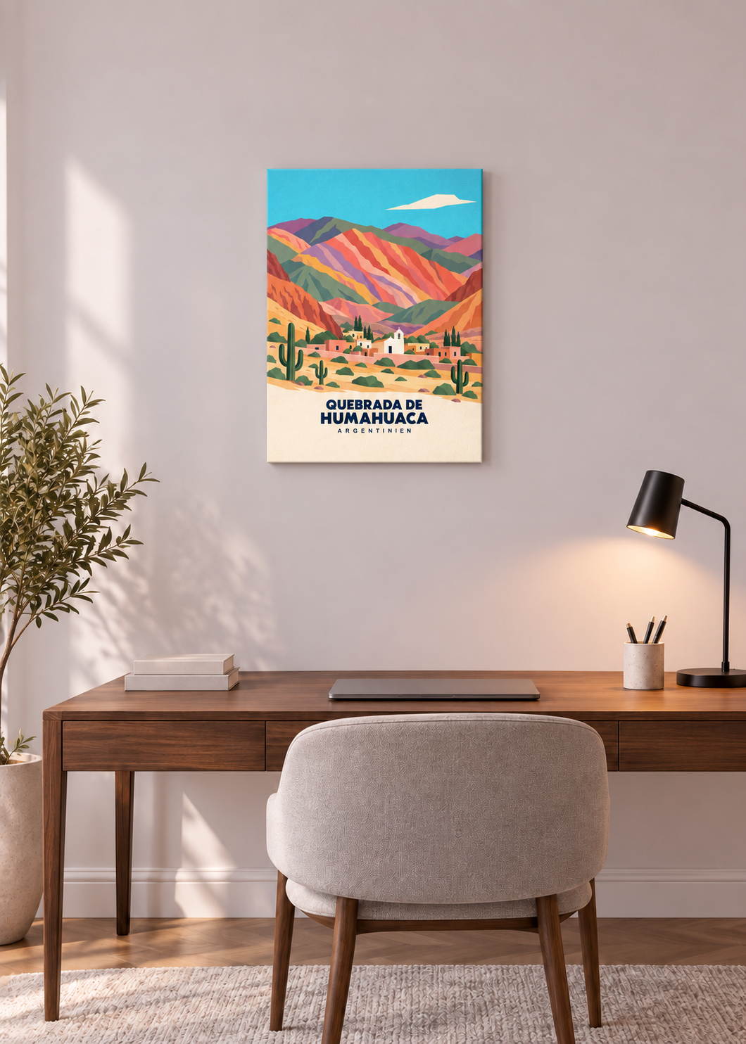 Quebrada de Humahuaca auf rahmenloser Slim-Leinwand