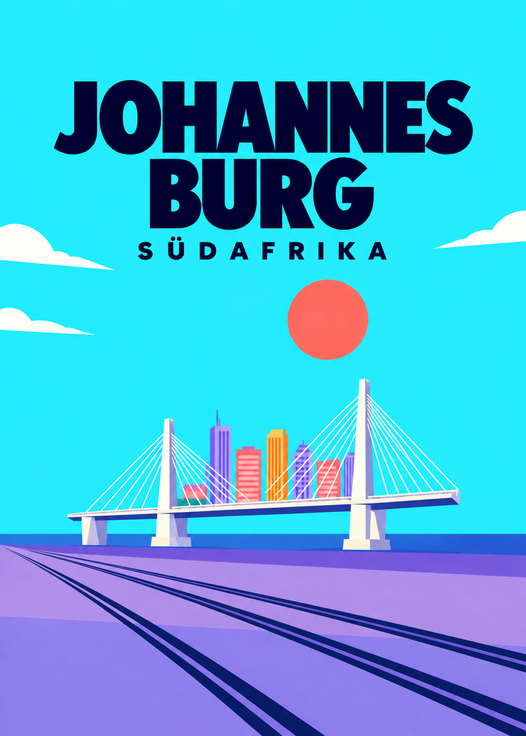 Johannesburg – geometrisches Hauptmotiv, Südafrika