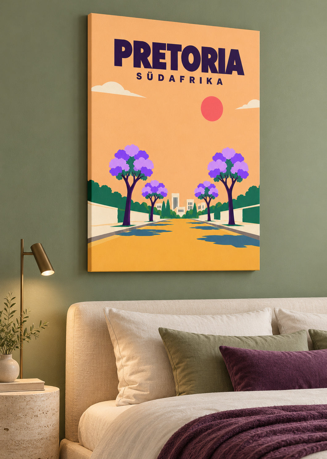 Pretoria – matte rahmenlose Slim-Leinwand