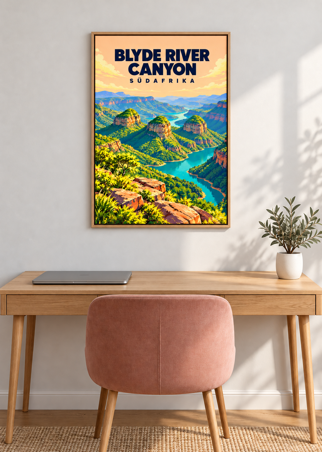 Blyde River Canyon – Eichen-Schattenfugenrahmen ohne Glas