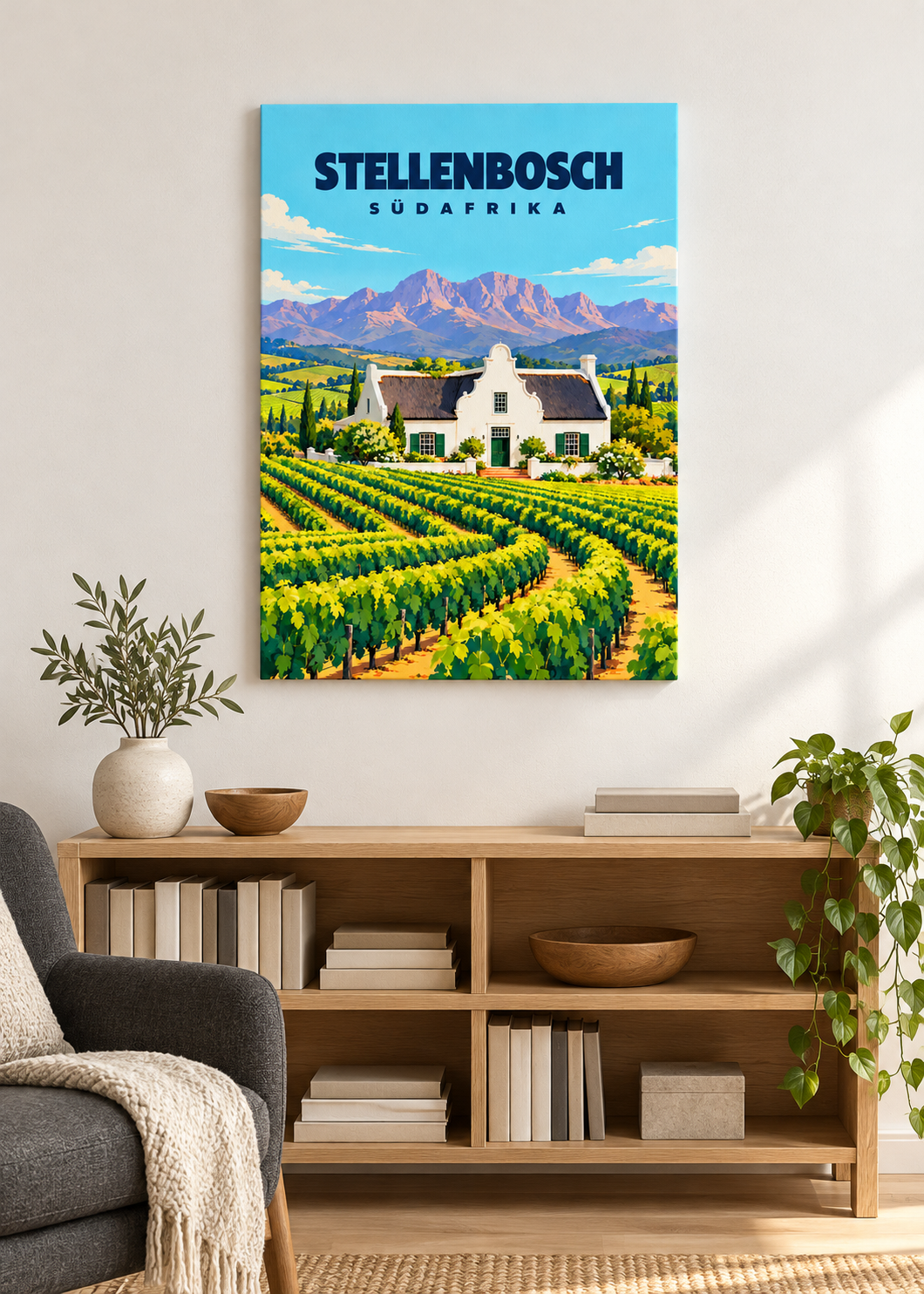 Stellenbosch – rahmenlose matte Slim-Leinwand