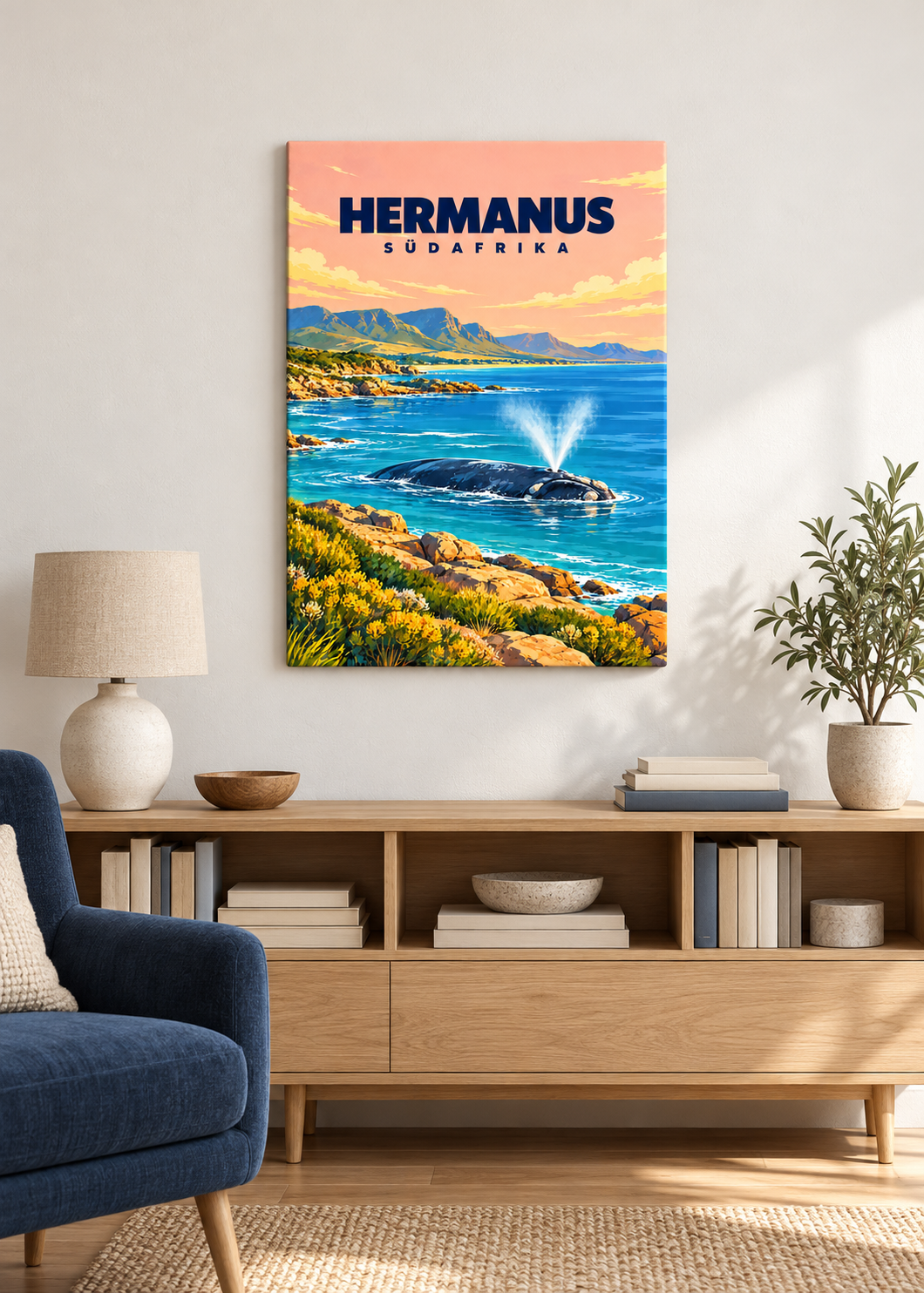 Hermanus – rahmenlose matte Slim-Leinwand