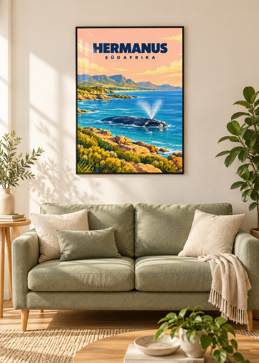 Hermanus – dünner schwarzer Rahmen mit Acrylglas