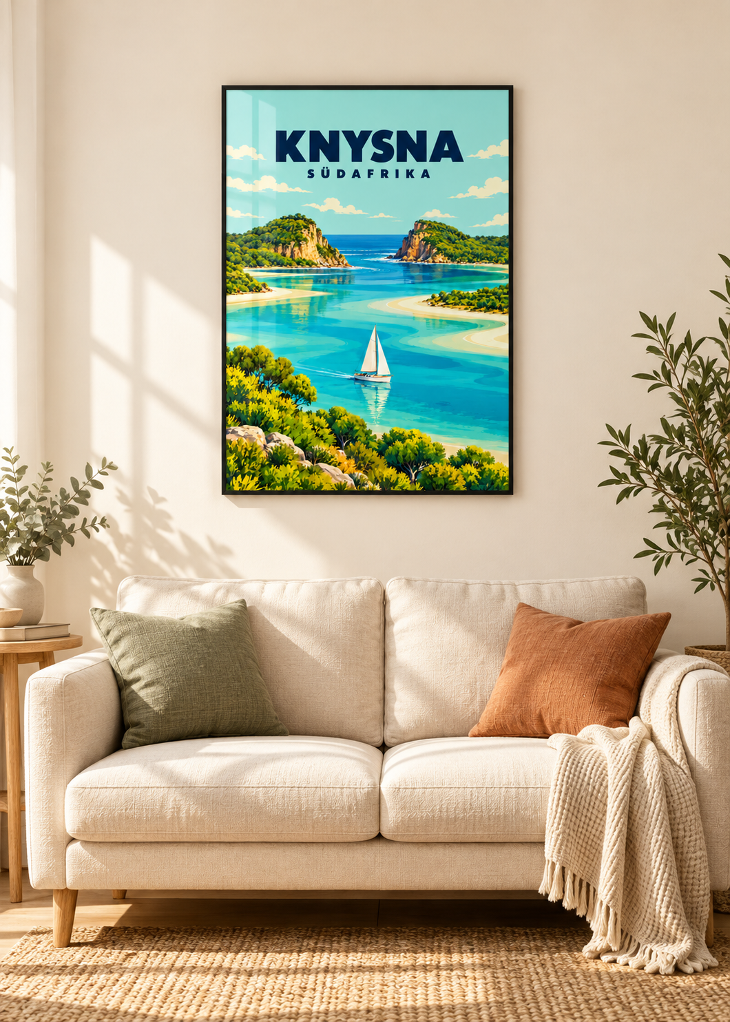 Knysna – dünner schwarzer Rahmen mit Acrylglas