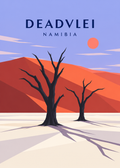 Deadvlei – geometrische Illustration aus Namibia