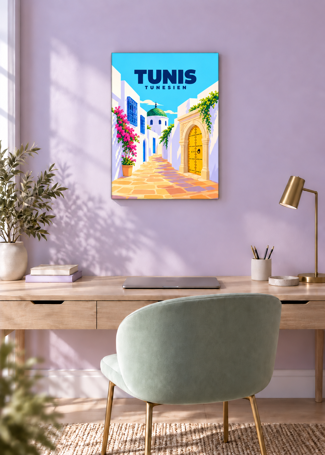 Tunis – rahmenlose Slim-Leinwand