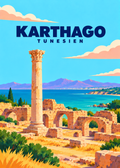 Karthago – geometrische Illustration, Tunesien