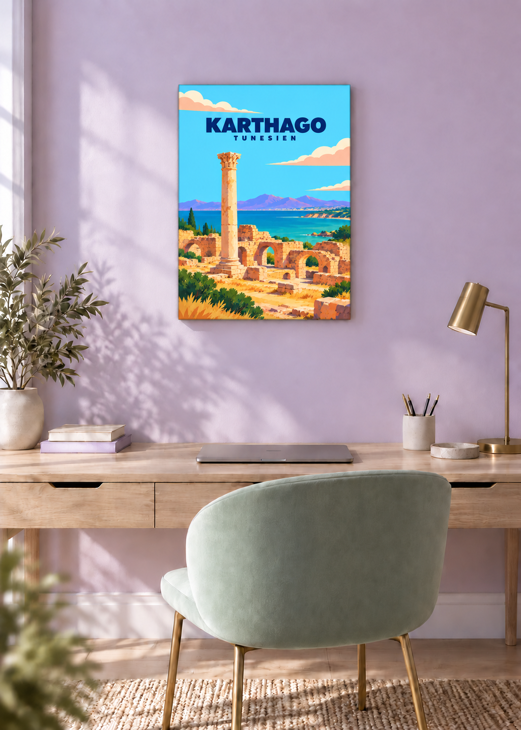 Karthago – rahmenlose Slim-Leinwand