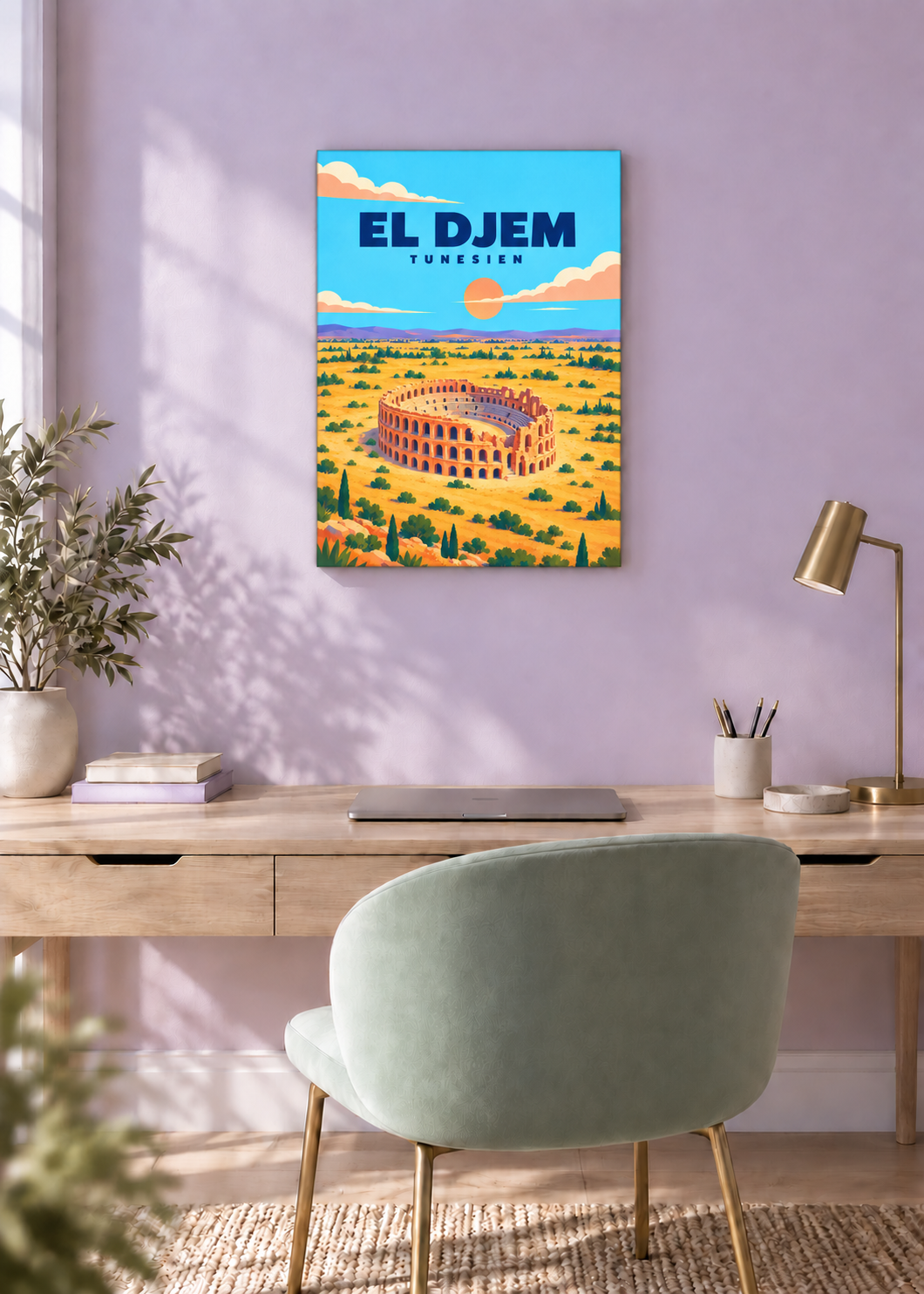 El Djem – rahmenlose Slim-Leinwand