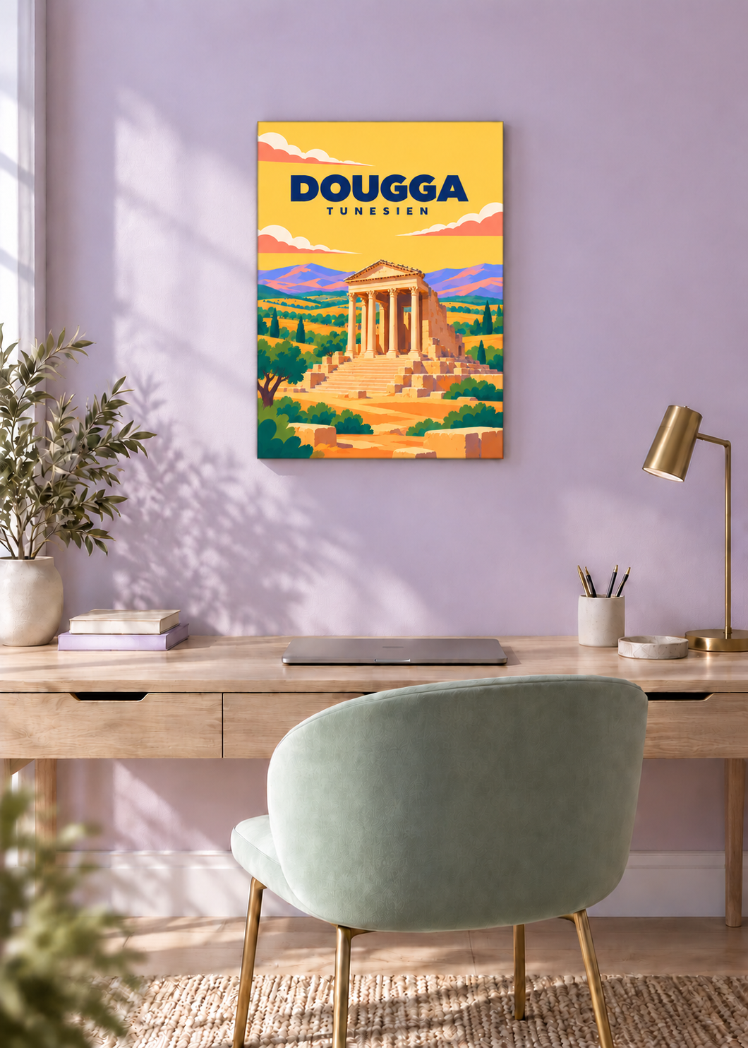 Dougga – rahmenlose Slim-Leinwand