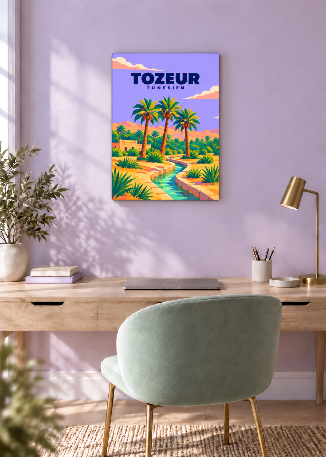 Tozeur – rahmenlose Slim-Leinwand