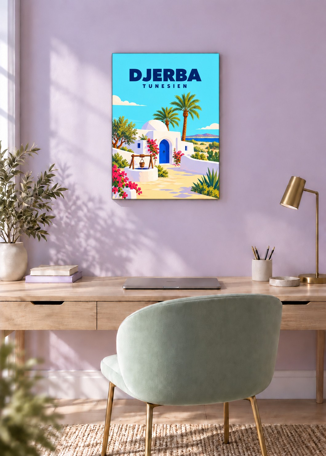 Djerba – rahmenlose Slim-Leinwand