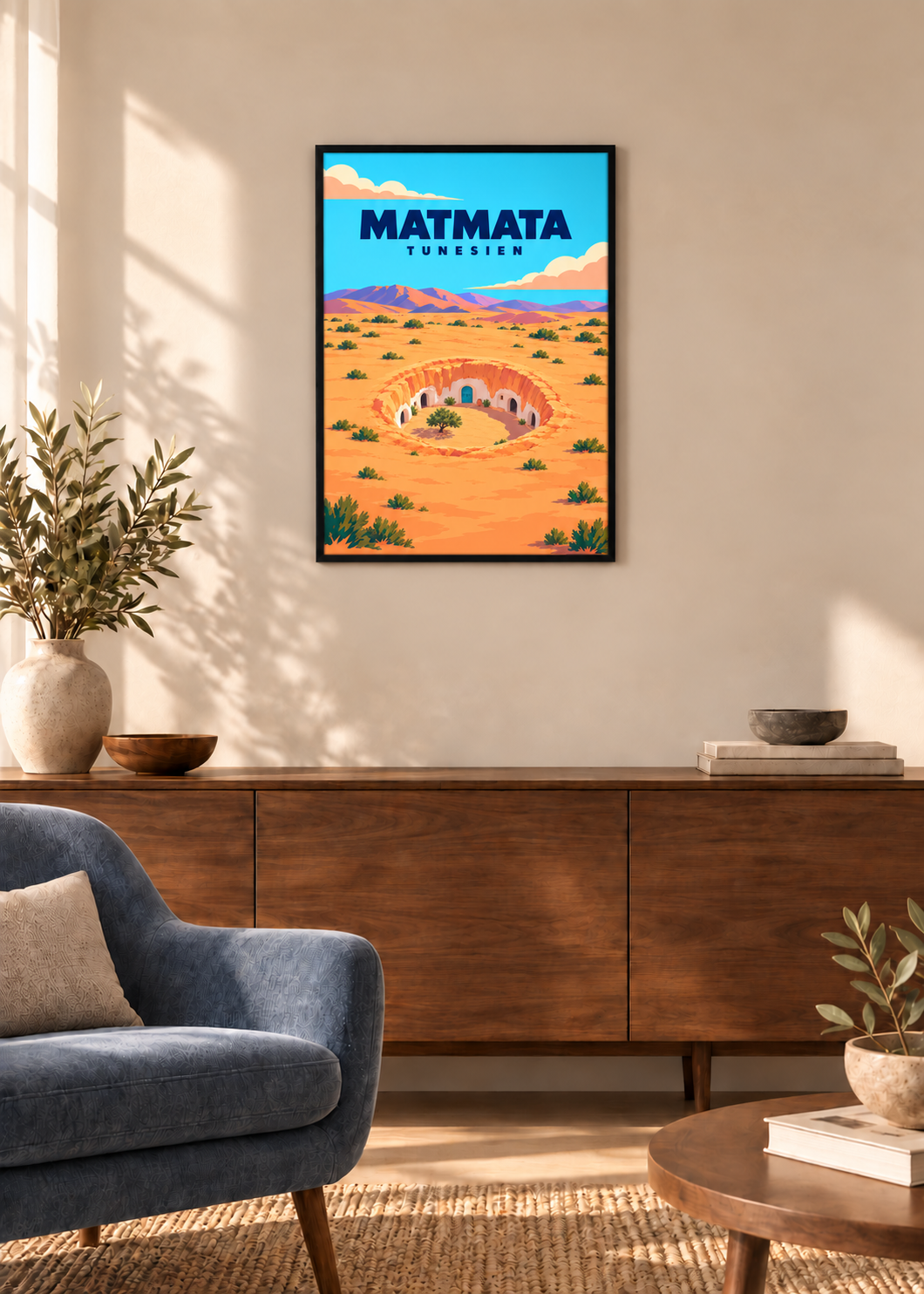 Matmata – dünner schwarzer Rahmen mit Acrylglas