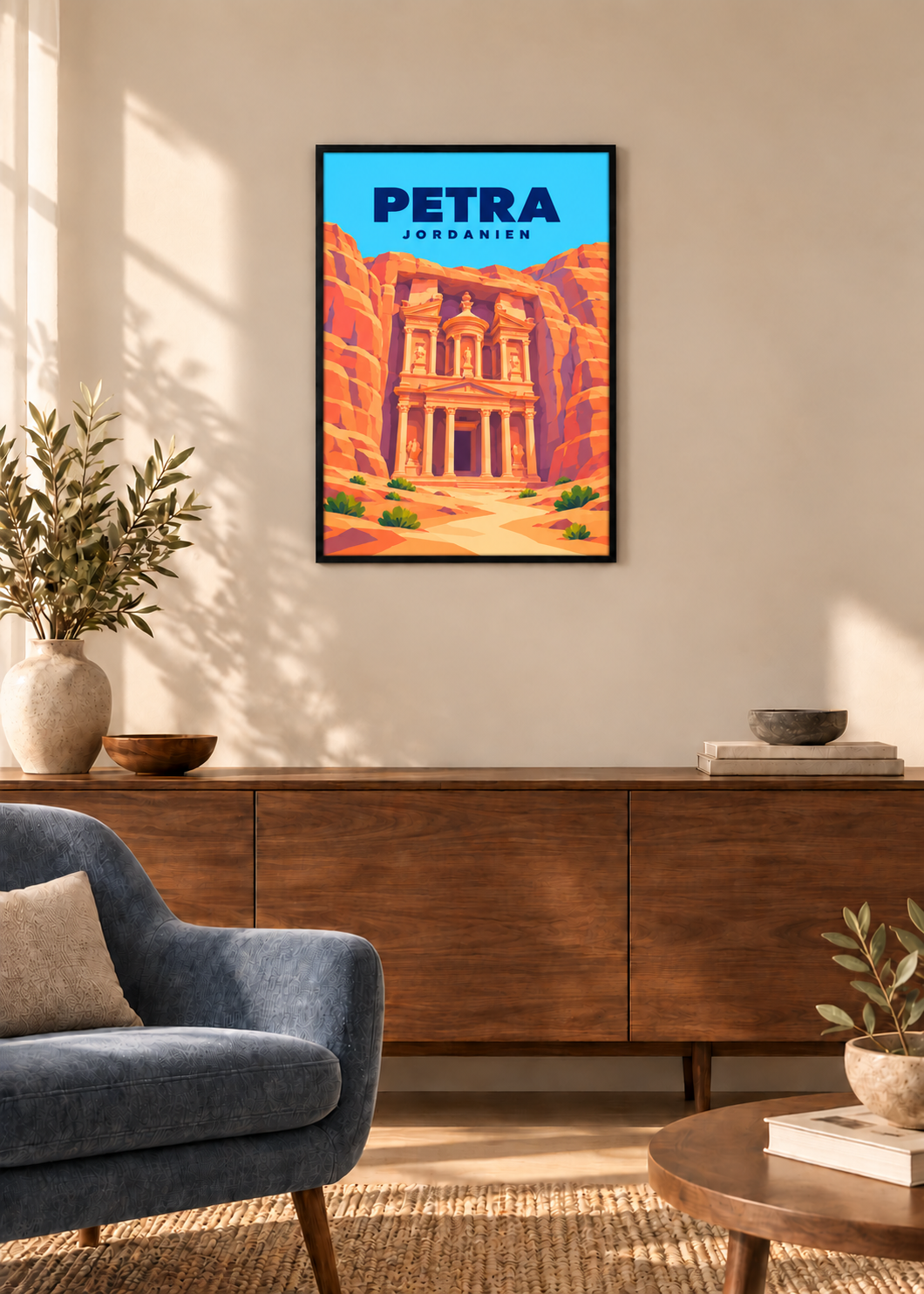 Petra – dünner schwarzer Rahmen mit Acrylglas