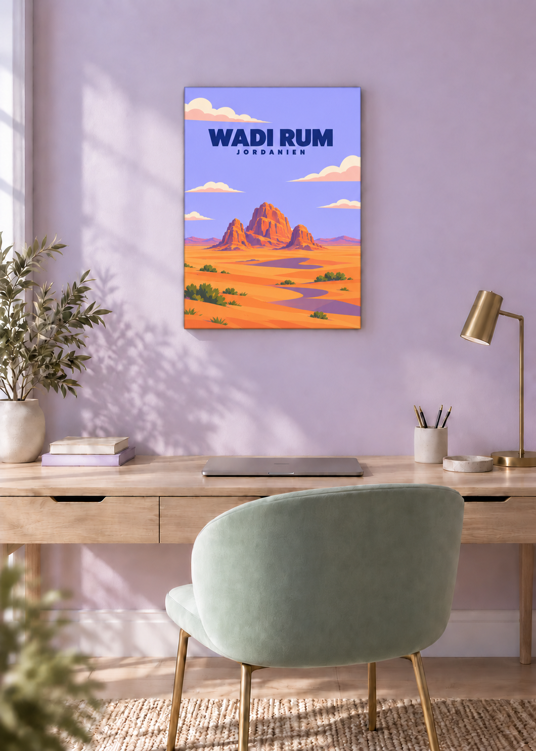 Wadi Rum – rahmenlose Slim-Leinwand