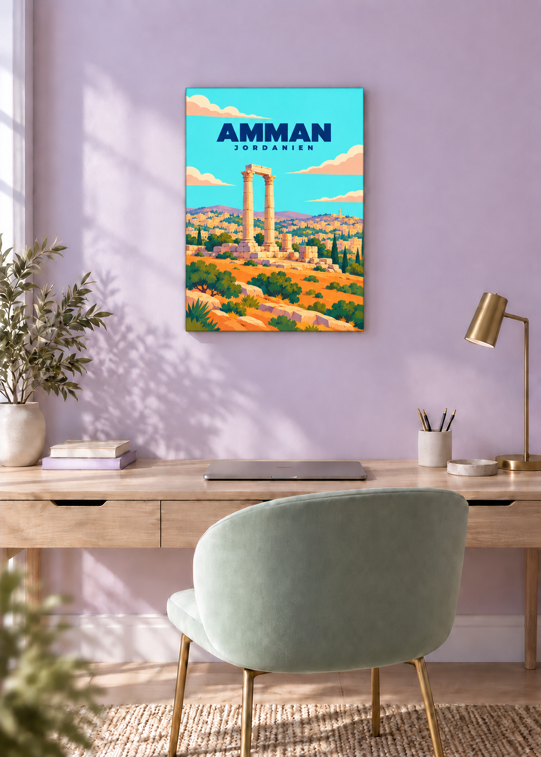 Amman – rahmenlose Slim-Leinwand