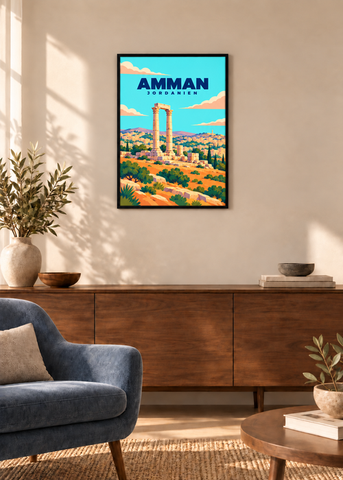Amman – dünner schwarzer Rahmen mit Acrylglas