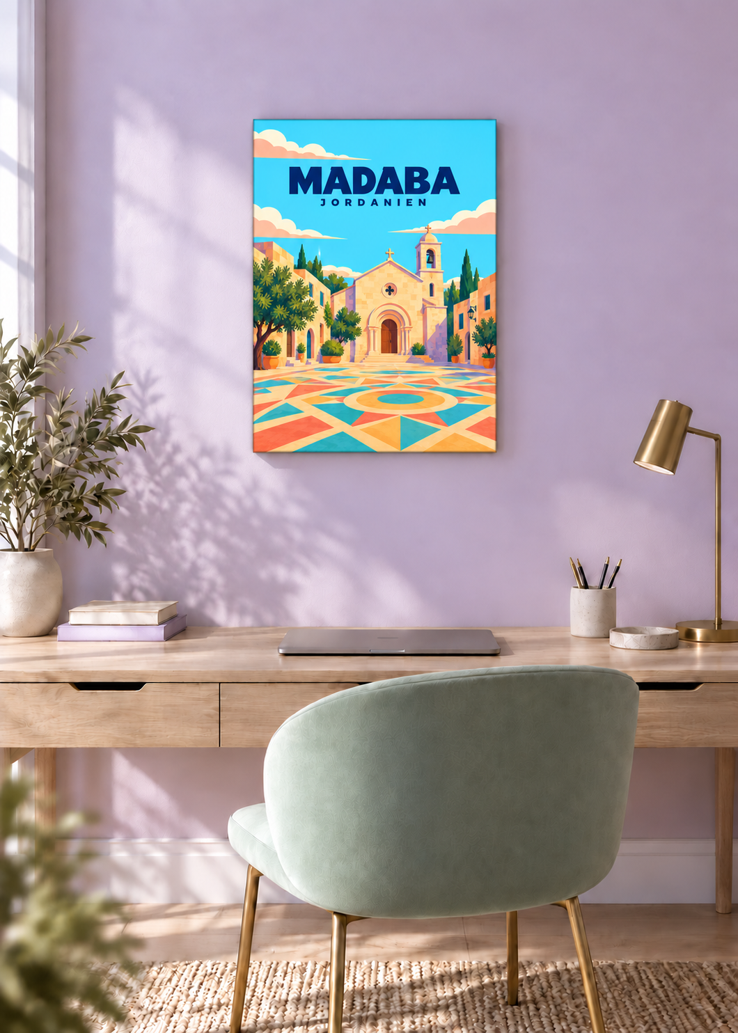 Madaba – rahmenlose Slim-Leinwand