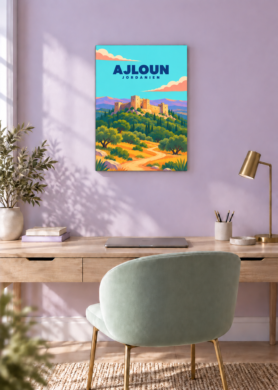 Ajloun – rahmenlose Slim-Leinwand
