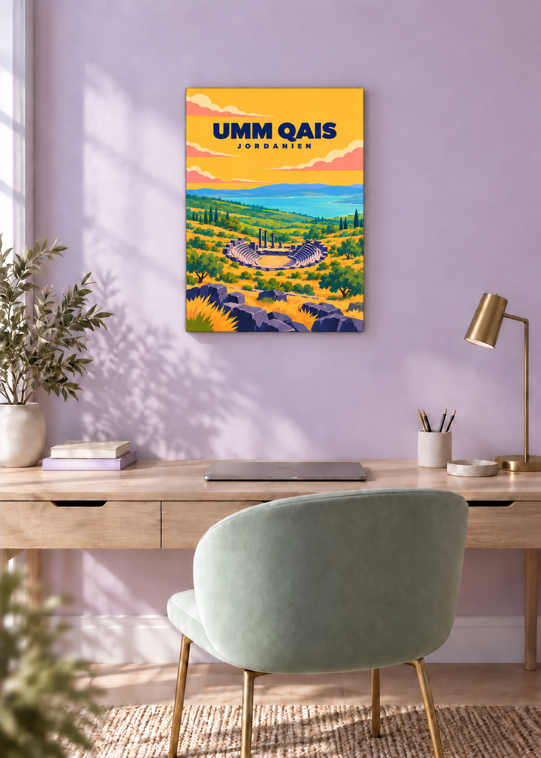 Umm Qais – rahmenlose Slim-Leinwand