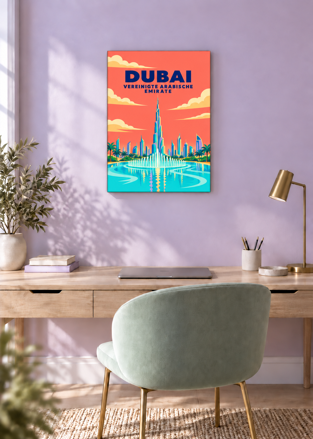 Dubai – rahmenlose Slim-Leinwand