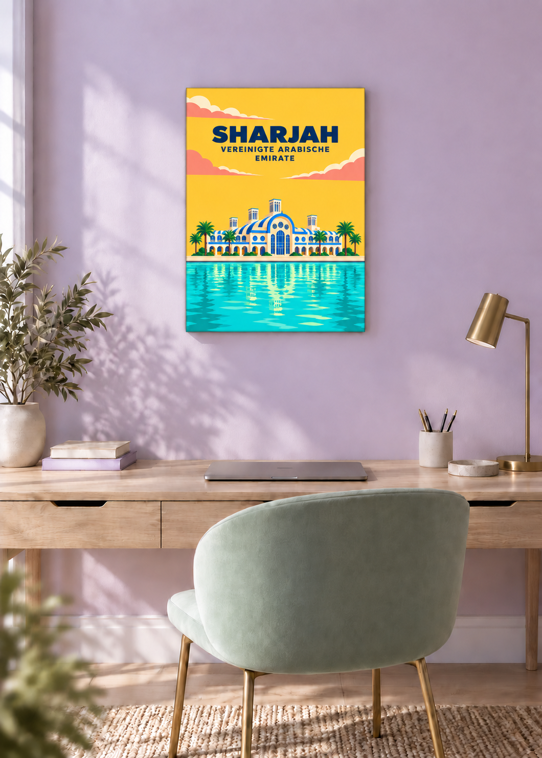 Sharjah – rahmenlose Slim-Leinwand