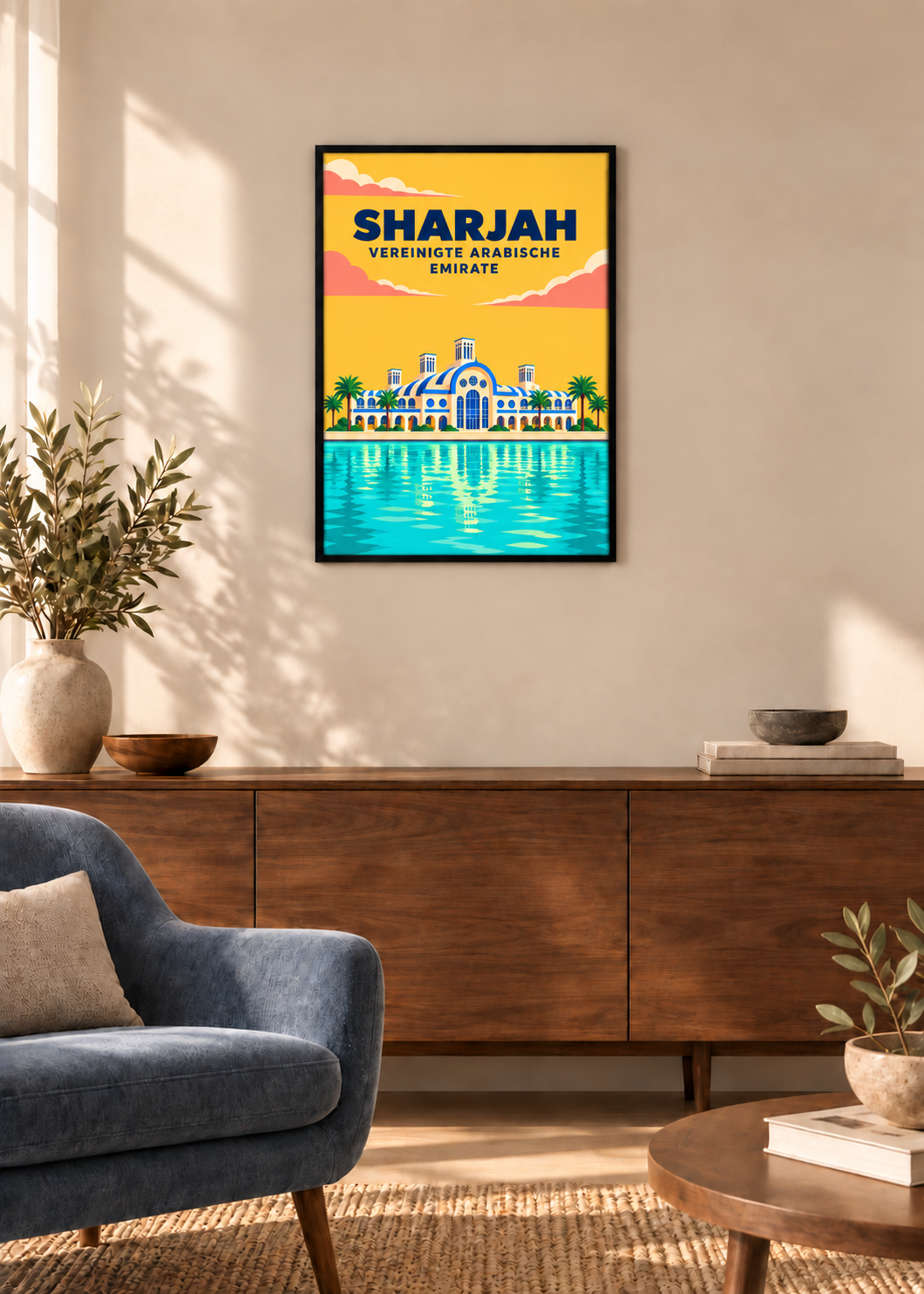 Sharjah – dünner schwarzer Rahmen mit Acrylglas