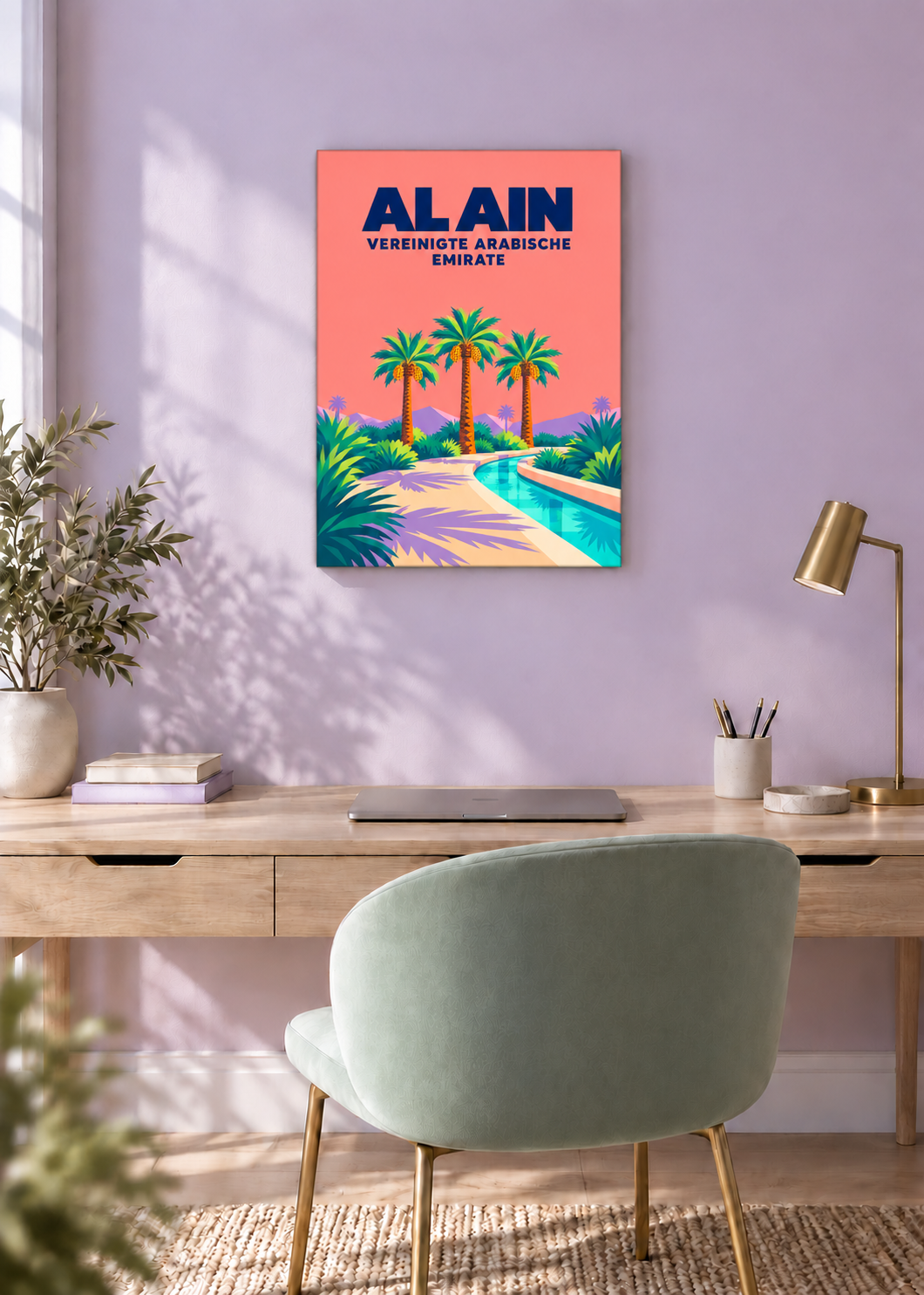 Al Ain – rahmenlose Slim-Leinwand