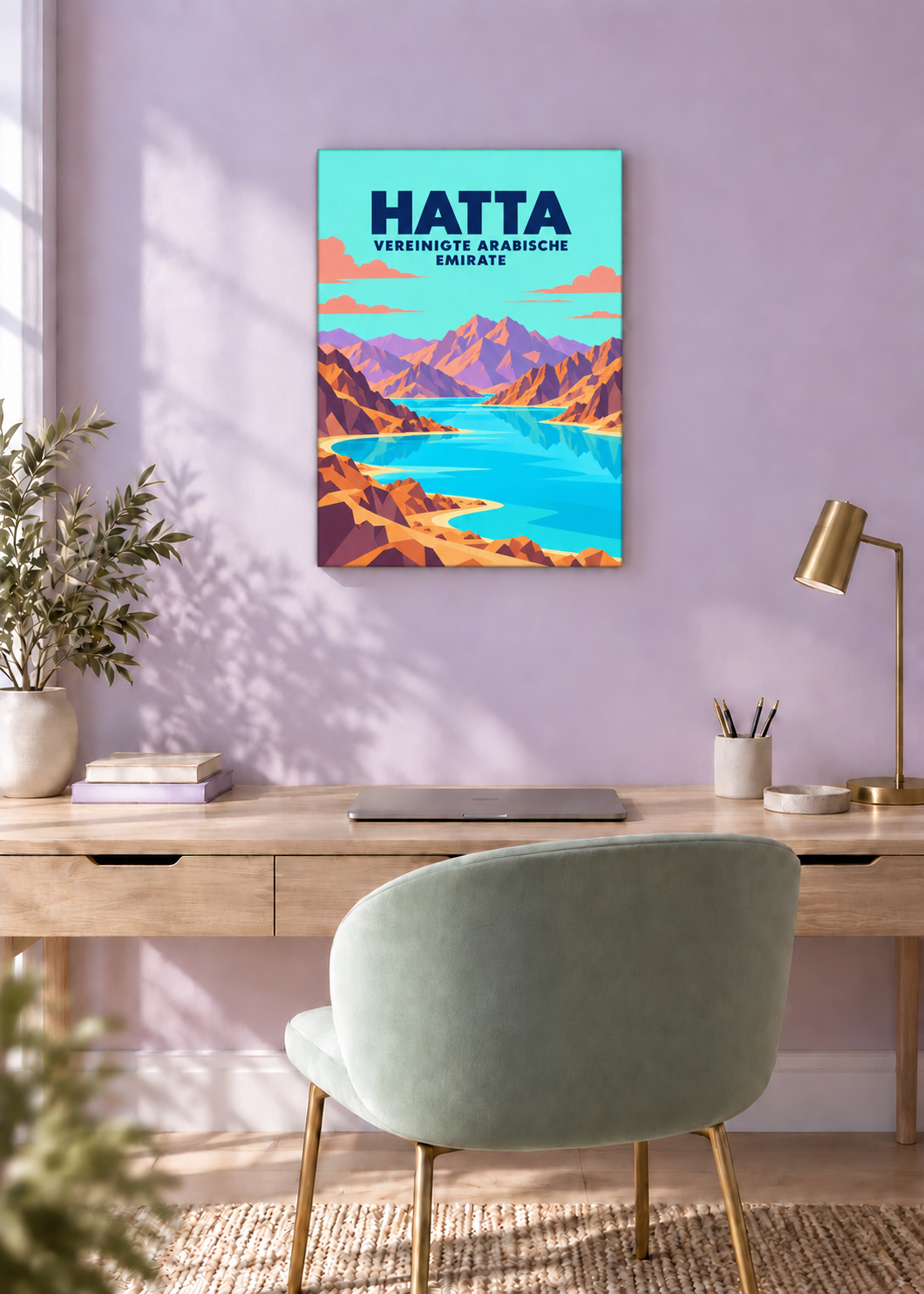 Hatta – rahmenlose Slim-Leinwand