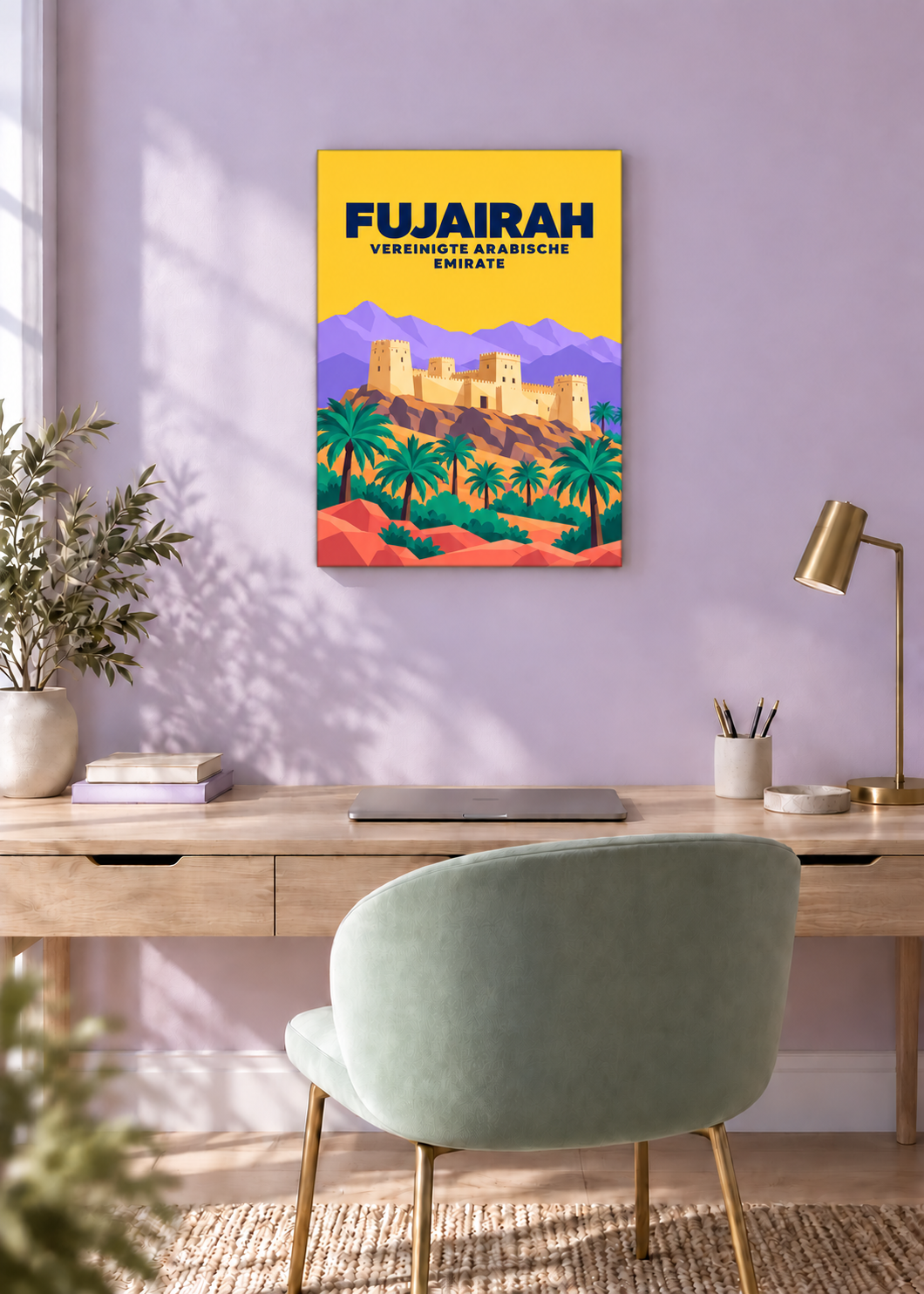 Fujairah – rahmenlose Slim-Leinwand