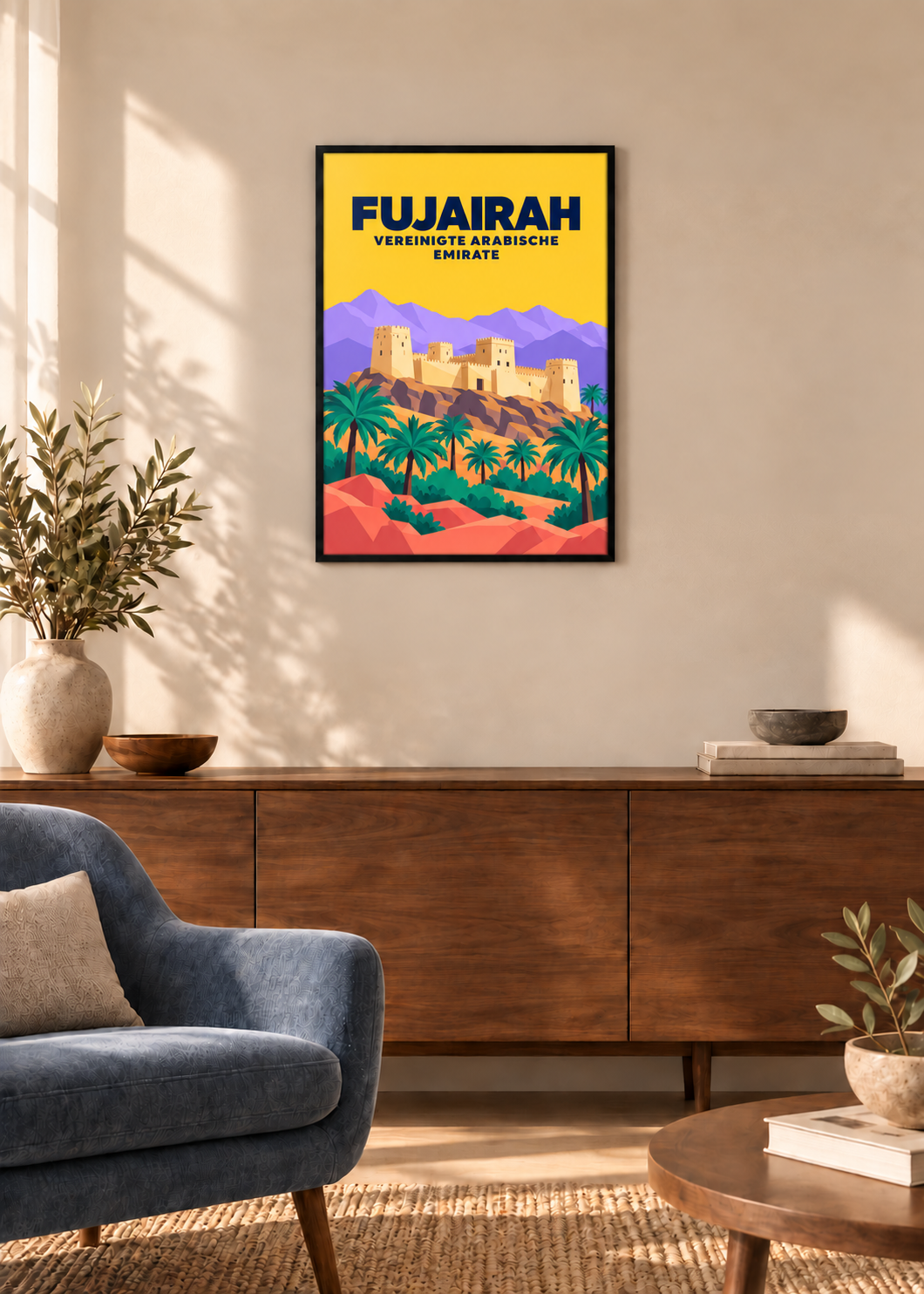 Fujairah – dünner schwarzer Rahmen mit Acrylglas