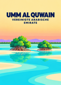 Umm Al Quwain – geometrische Illustration, Vereinigte Arabische Emirate