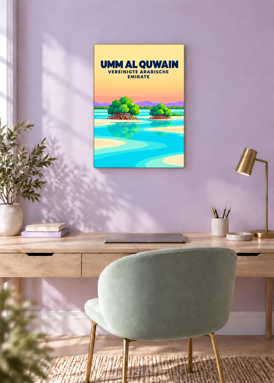 Umm Al Quwain – rahmenlose Slim-Leinwand