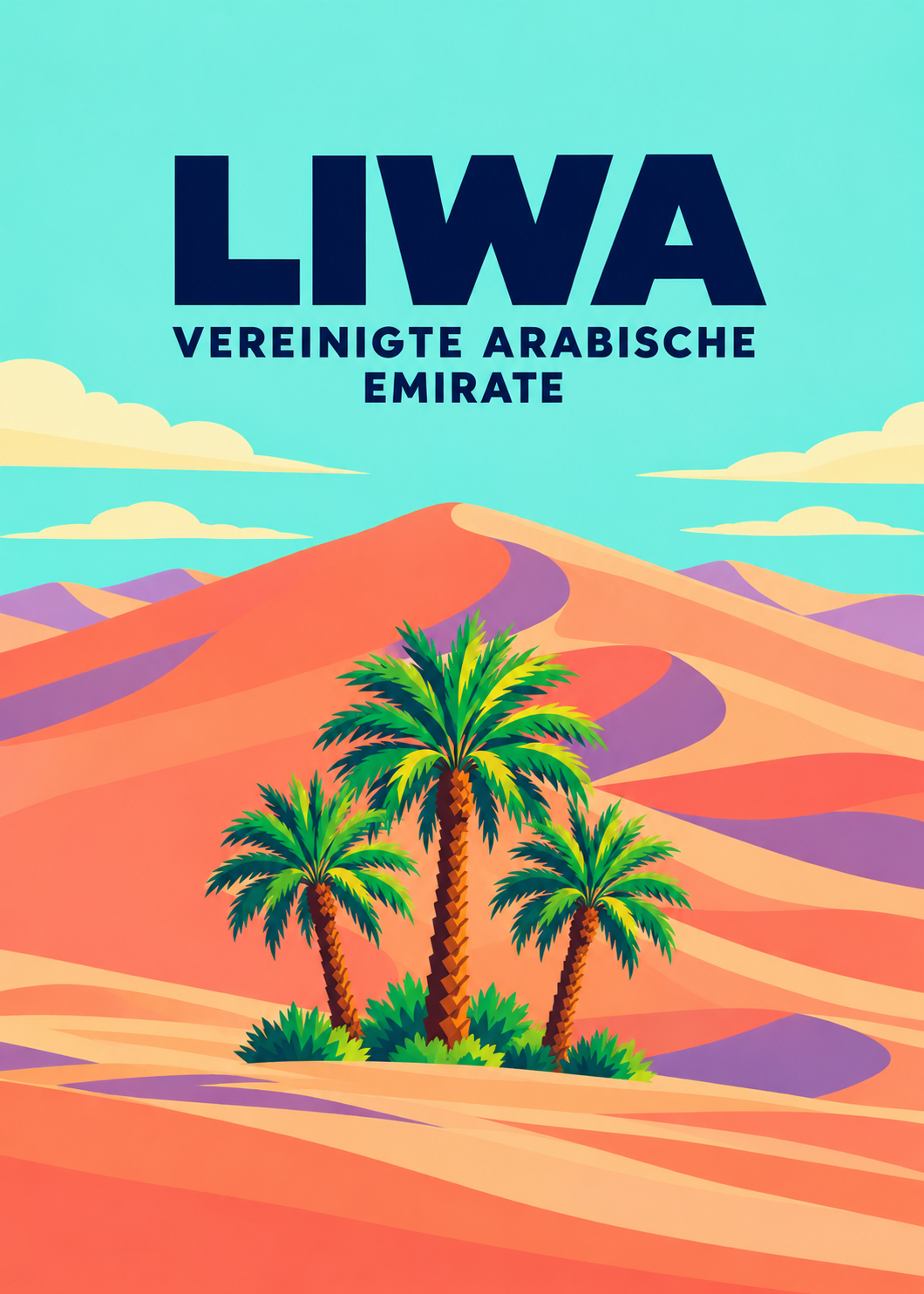 Liwa – geometrische Illustration, Vereinigte Arabische Emirate