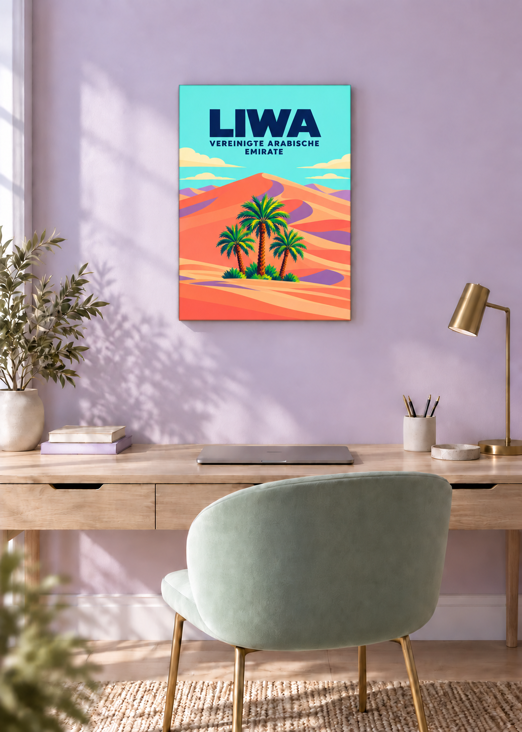 Liwa – rahmenlose Slim-Leinwand