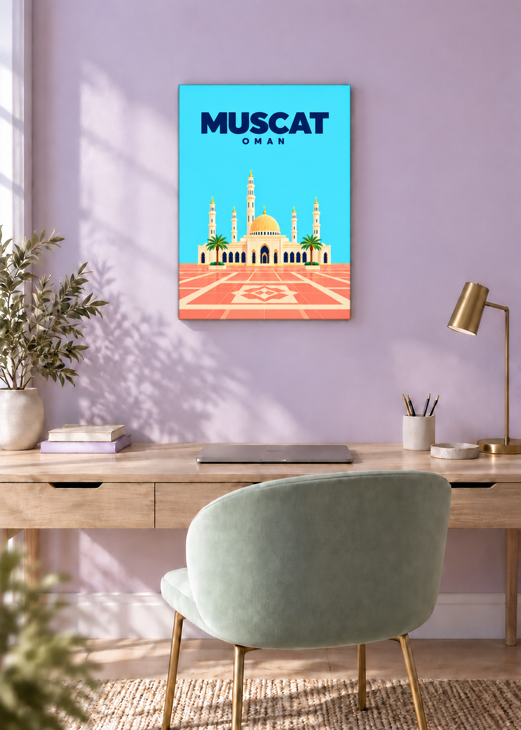 Muscat – rahmenlose Slim-Leinwand