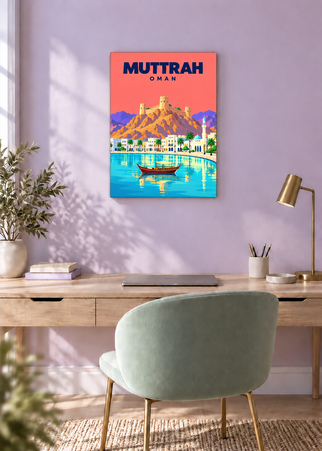 Muttrah – rahmenlose Slim-Leinwand