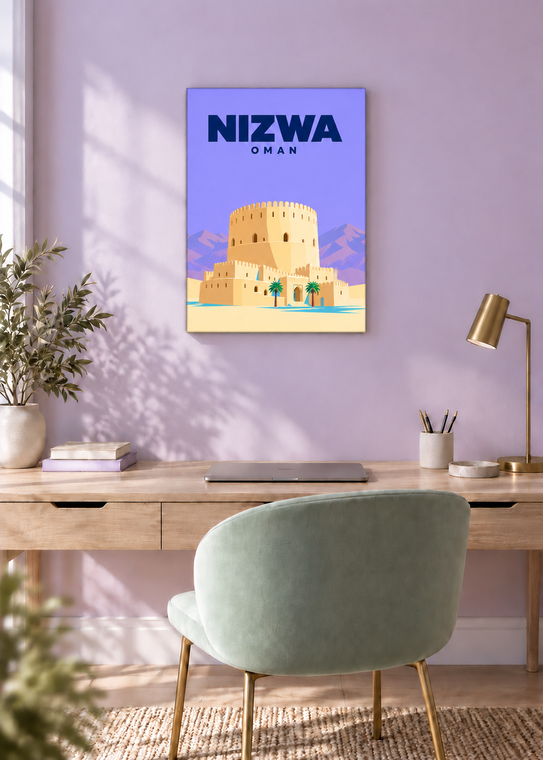 Nizwa – rahmenlose Slim-Leinwand