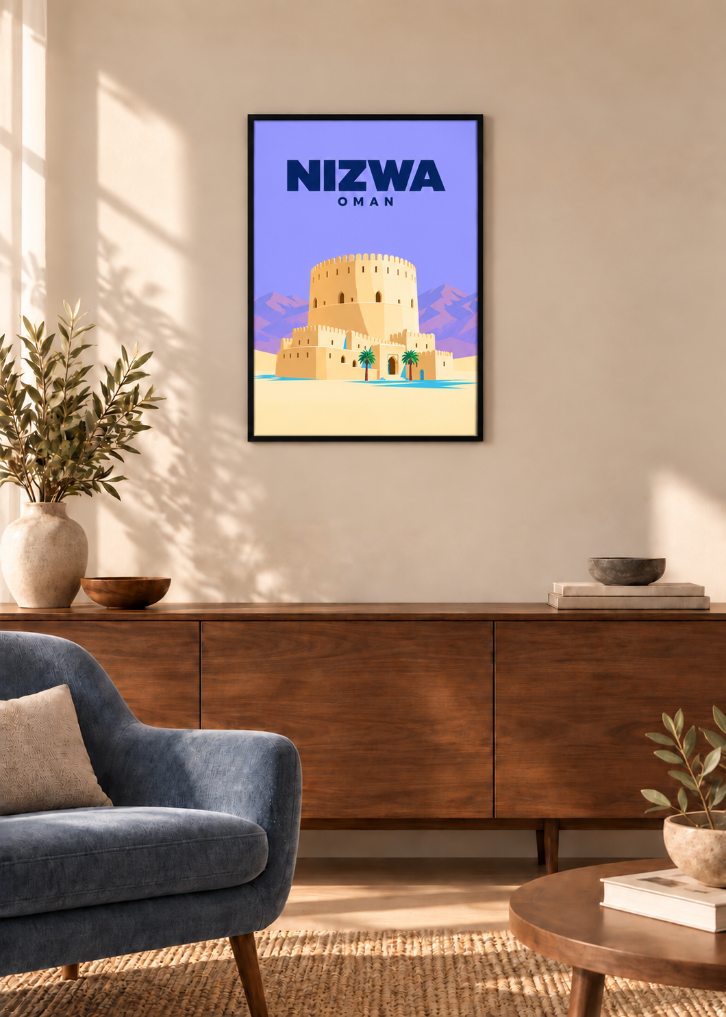 Nizwa – dünner schwarzer Rahmen mit Acrylglas