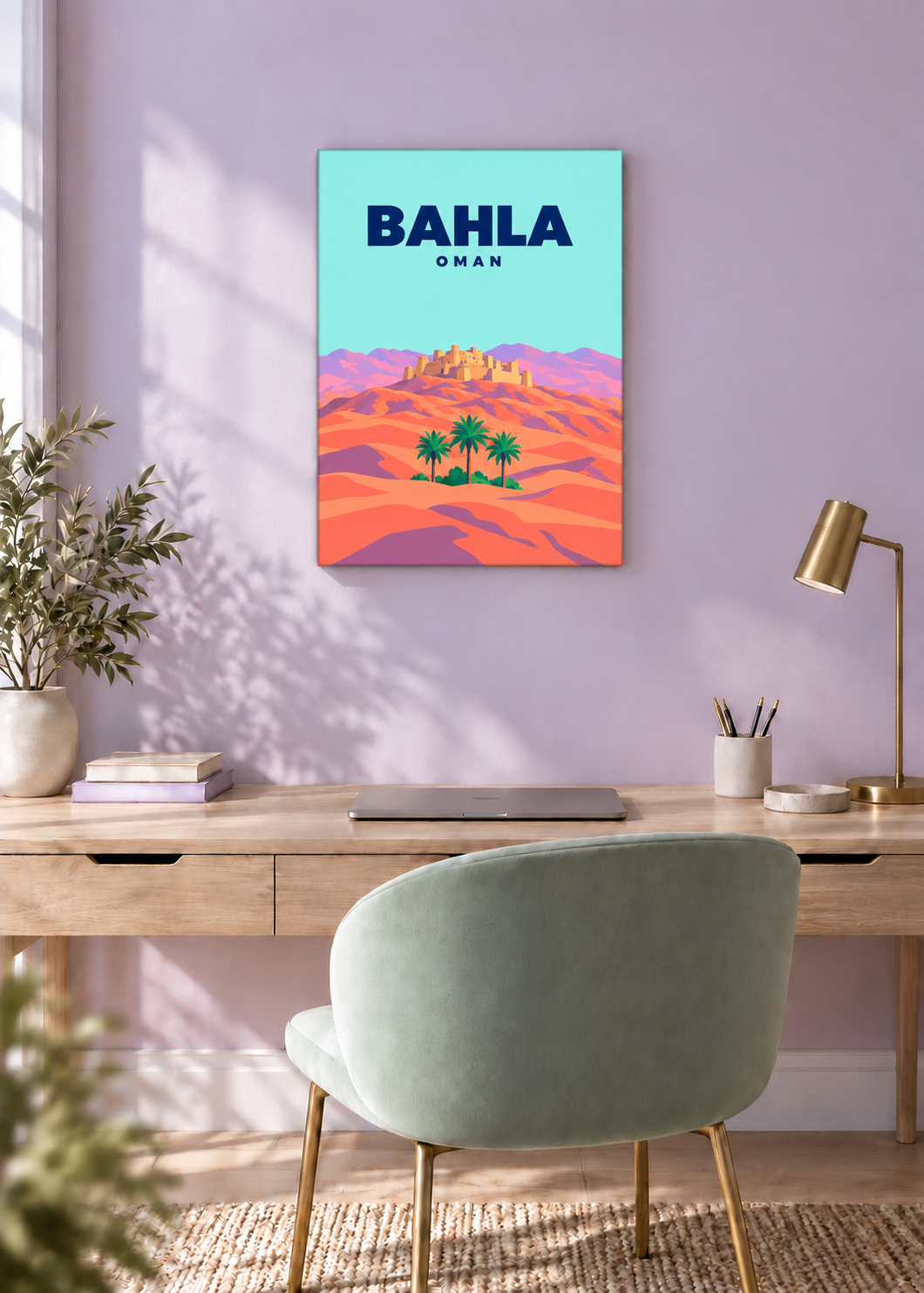 Bahla – rahmenlose Slim-Leinwand