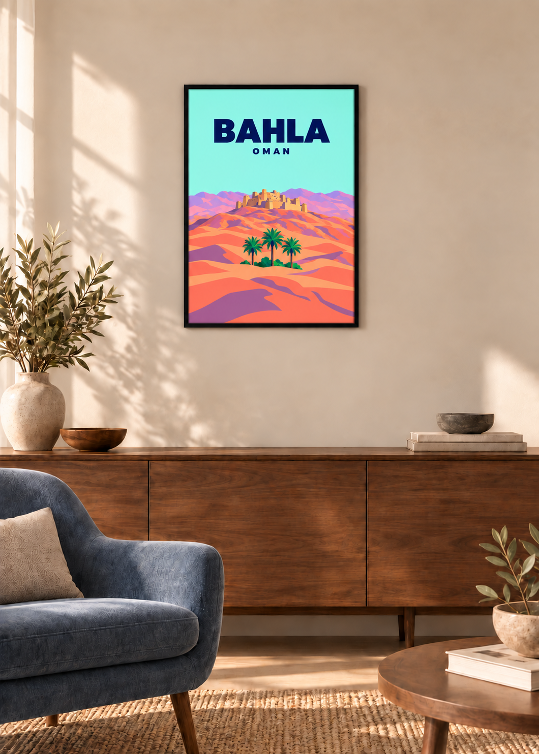 Bahla – dünner schwarzer Rahmen mit Acrylglas