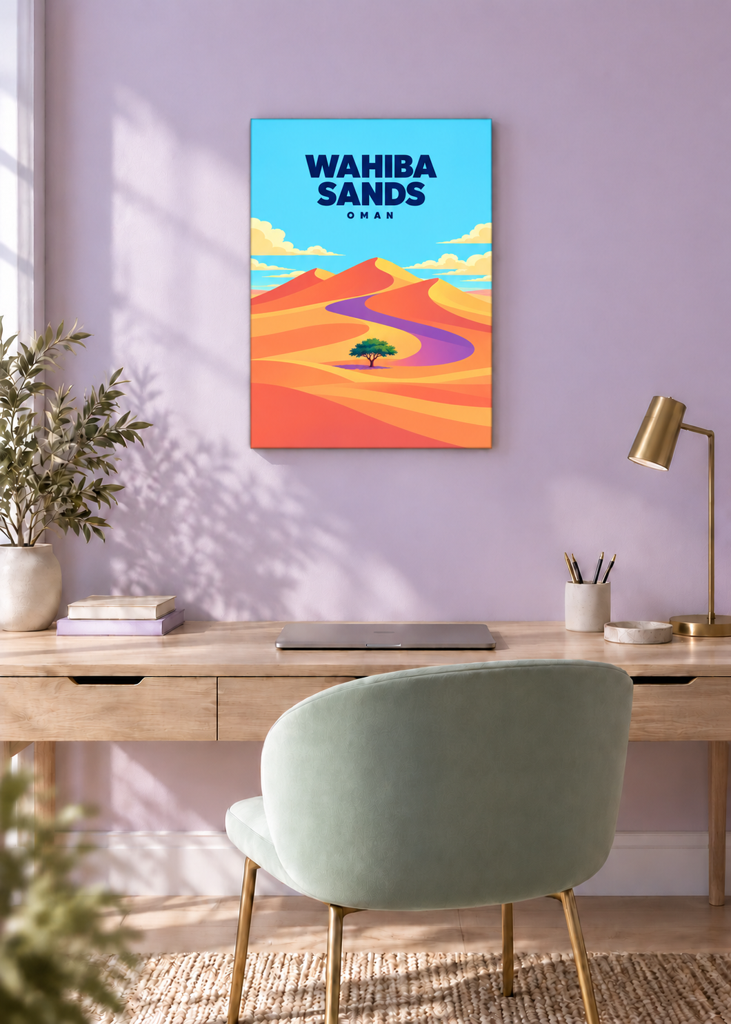 Wahiba Sands – rahmenlose Slim-Leinwand
