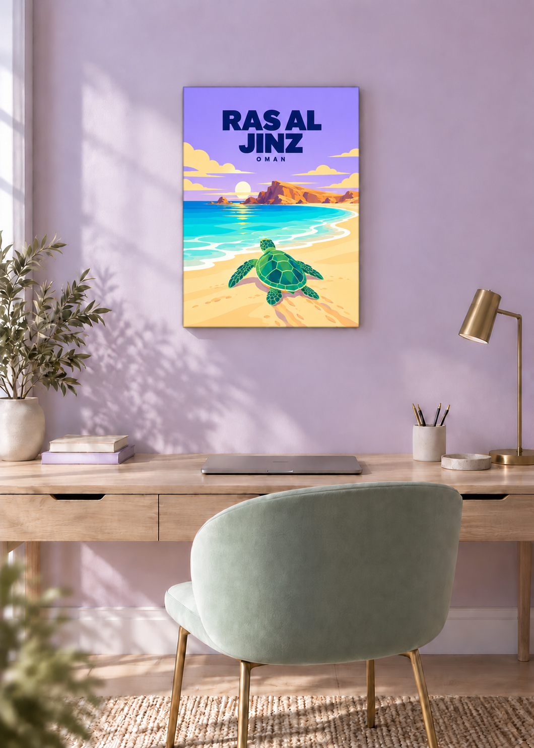 Ras al Jinz – rahmenlose Slim-Leinwand