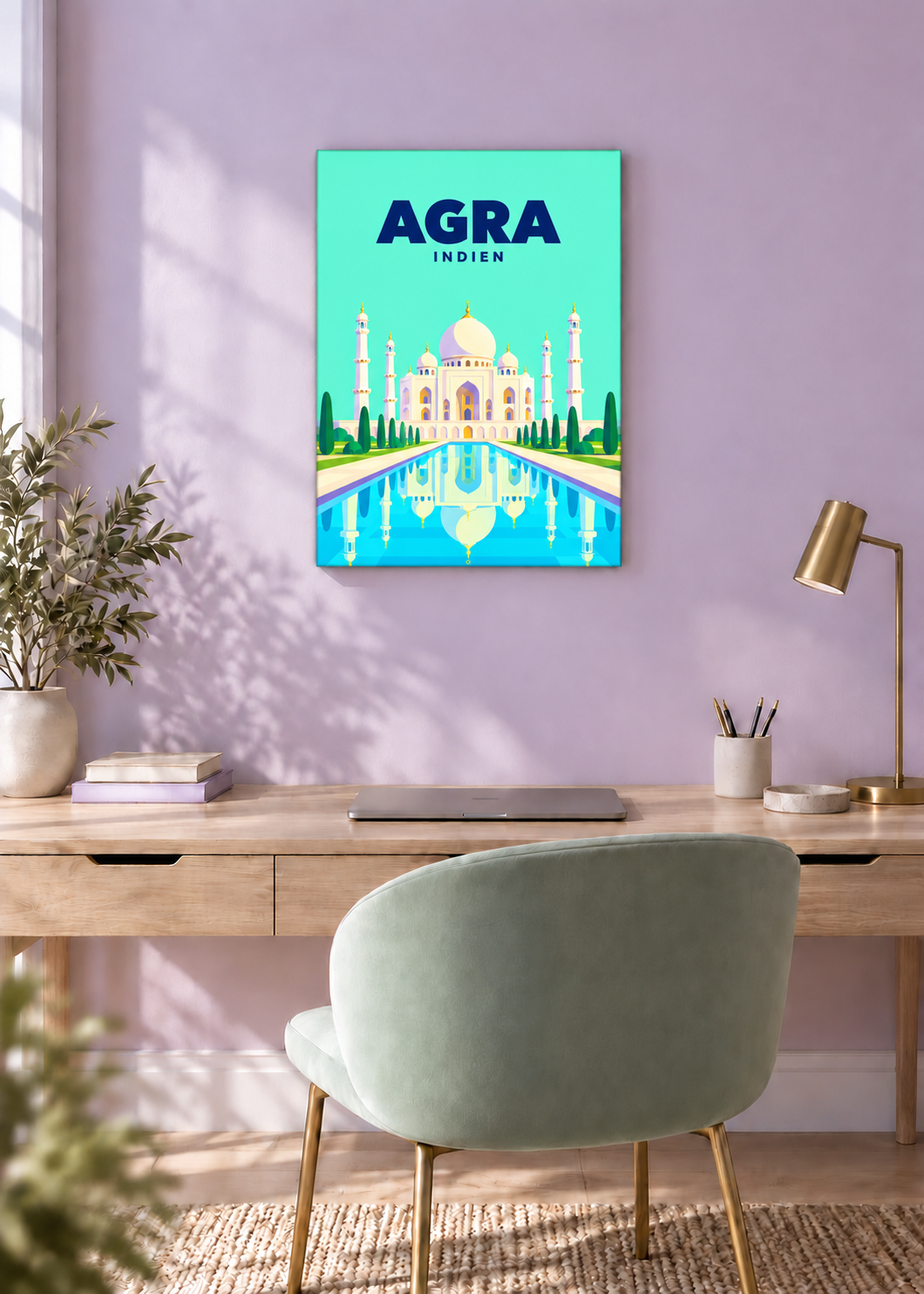 Agra – rahmenlose Slim-Leinwand