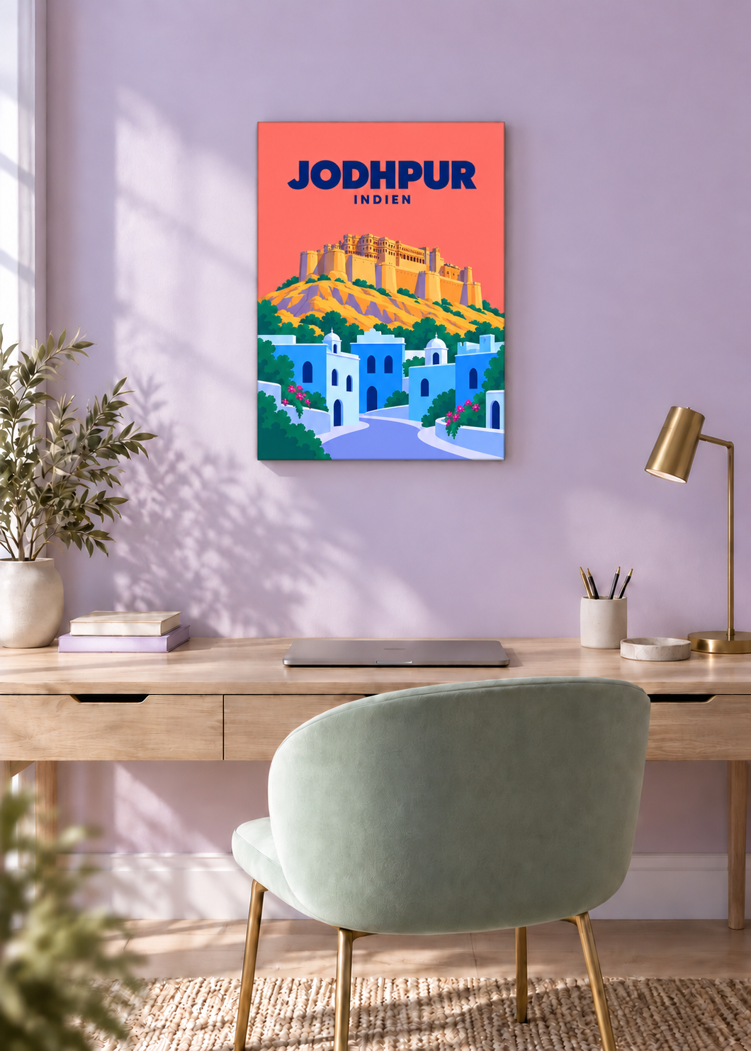 Jodhpur – rahmenlose Slim-Leinwand