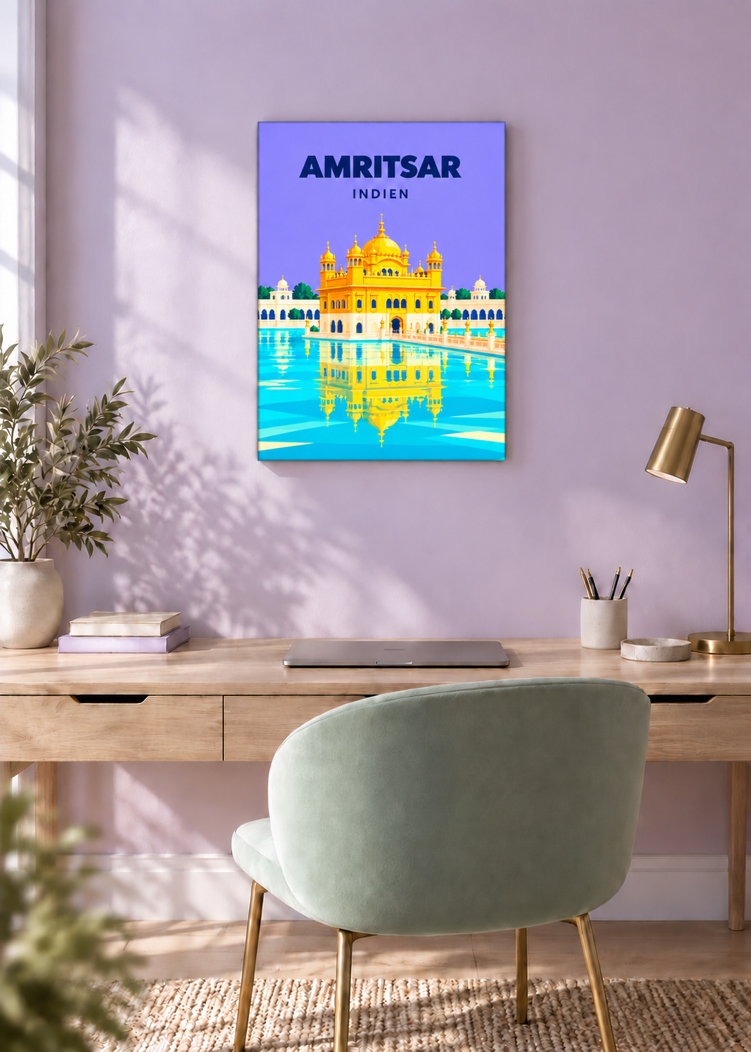 Amritsar – rahmenlose Slim-Leinwand