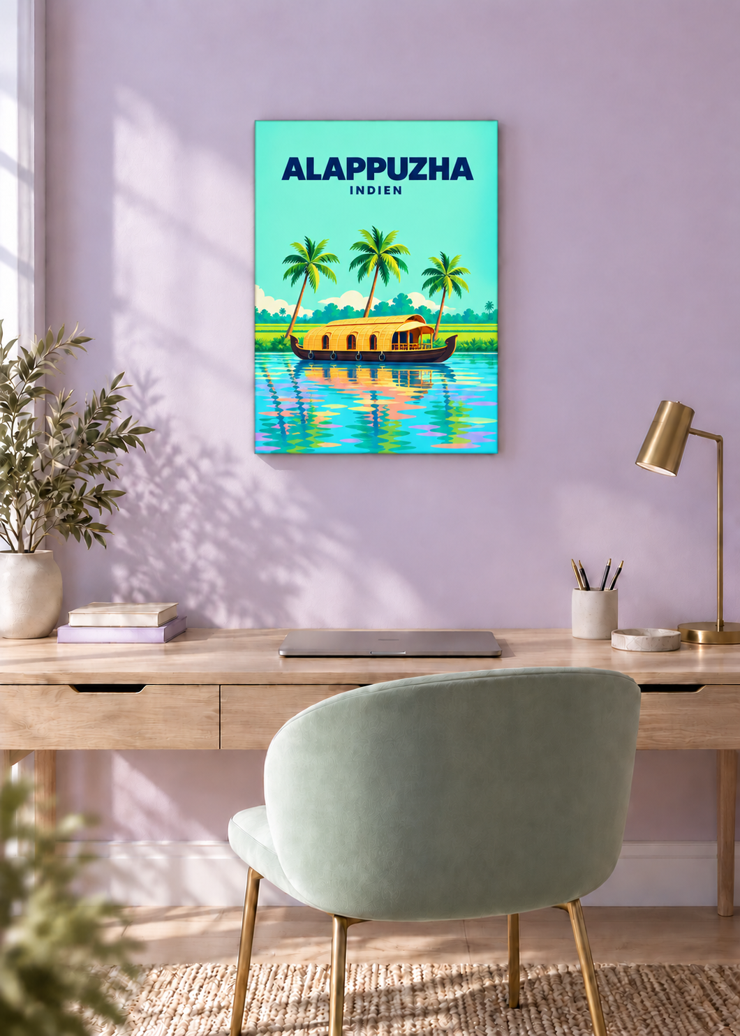 Alappuzha – rahmenlose Slim-Leinwand